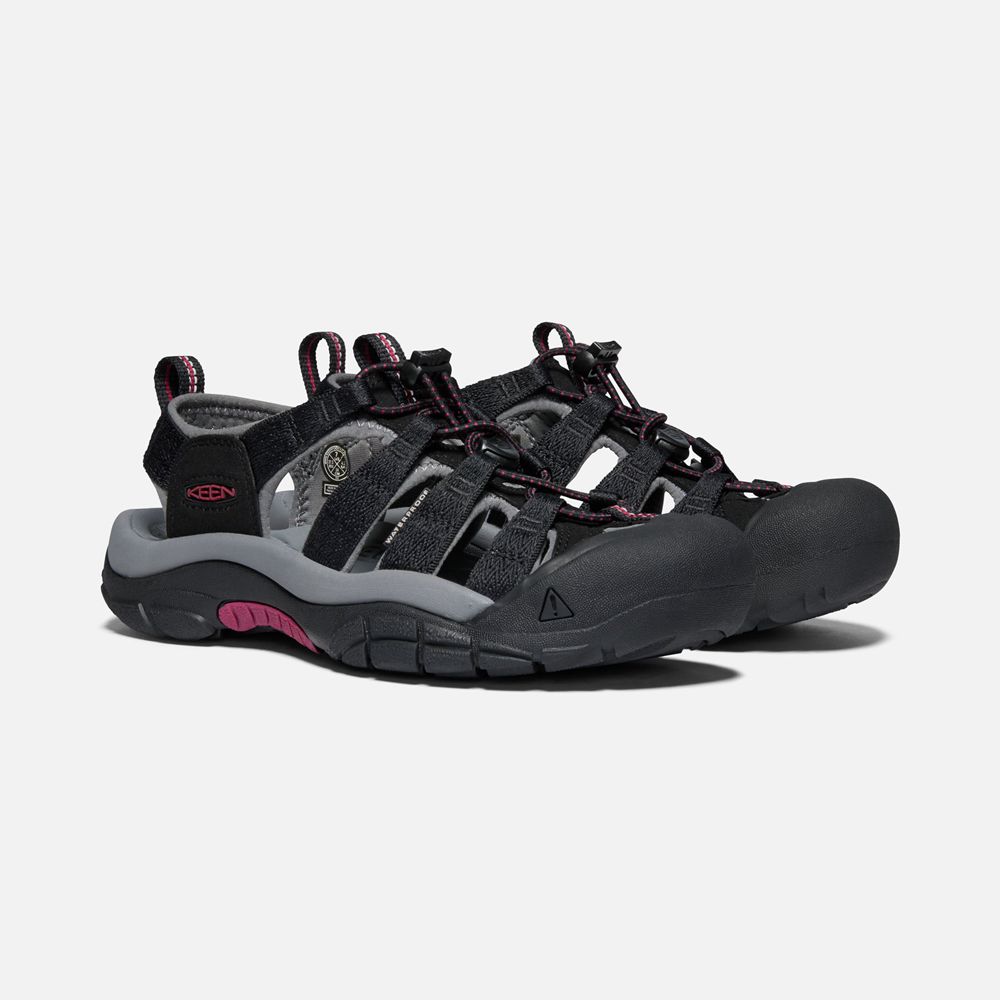 Keen Outdoor Sandalet Kadın Siyah - Newport H2 - Türkiye HDMK01678